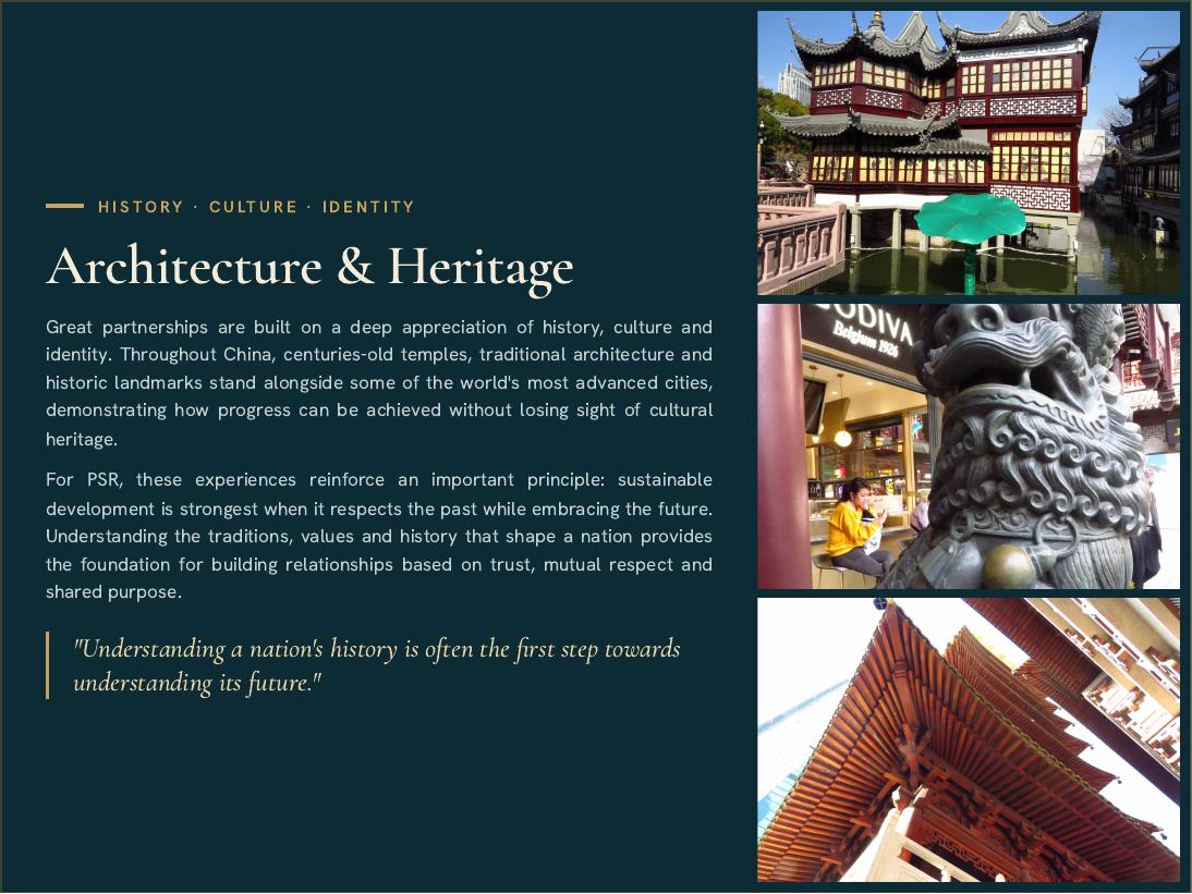 Architecture and heritage